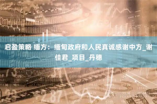 启盈策略 缅方：缅甸政府和人民真诚感谢中方_谢佳君_项目_丹穗