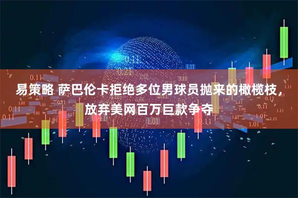 易策略 萨巴伦卡拒绝多位男球员抛来的橄榄枝，放弃美网百万巨款争夺